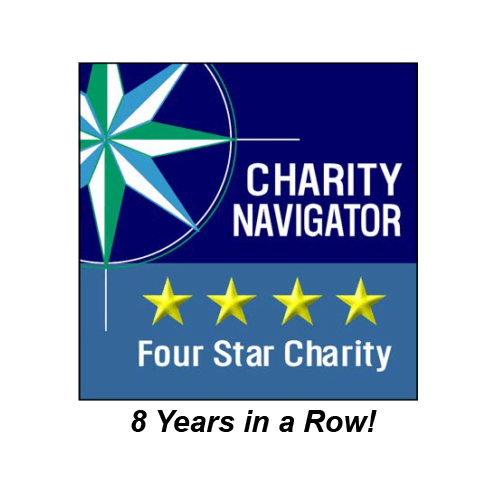 Weer een jaar met topscores van Charity Navigator!